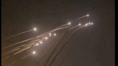 Ratusan Rudal Balistik Iran Hujani Wilayah Israel