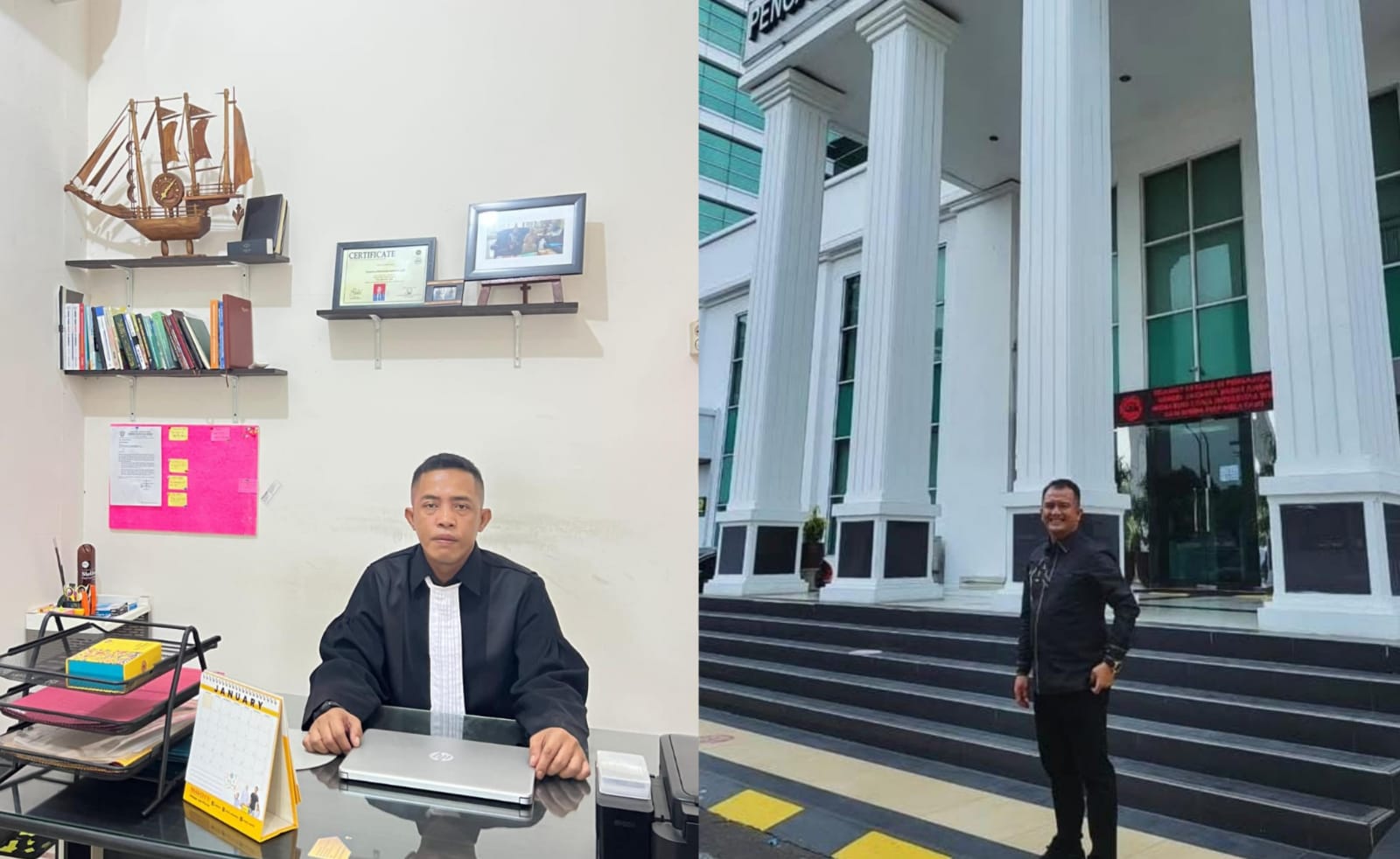 "Tim Kuasa Hukum Keluarga Suparno M.J SAMOSIR ,S.H., CTA dan ZULMI JUNIARDI, S.H. (Dok. FaktaIKN.id)"